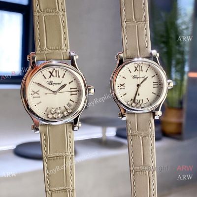 Clone Chopard Happy Sport Couple Watches 30mm or 36mm Quartz